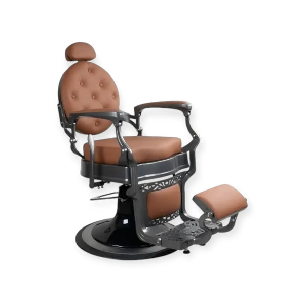 Fauteuil de coiffeur FR 58020 A3 Structure grise Saint Paul Orange (031)