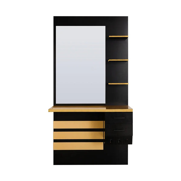 Mirror Station MS 13 Negro y Dorado