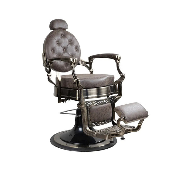 Friseurstuhl FR 58014 HC Bronze Chrom Winnipegbraun (005)