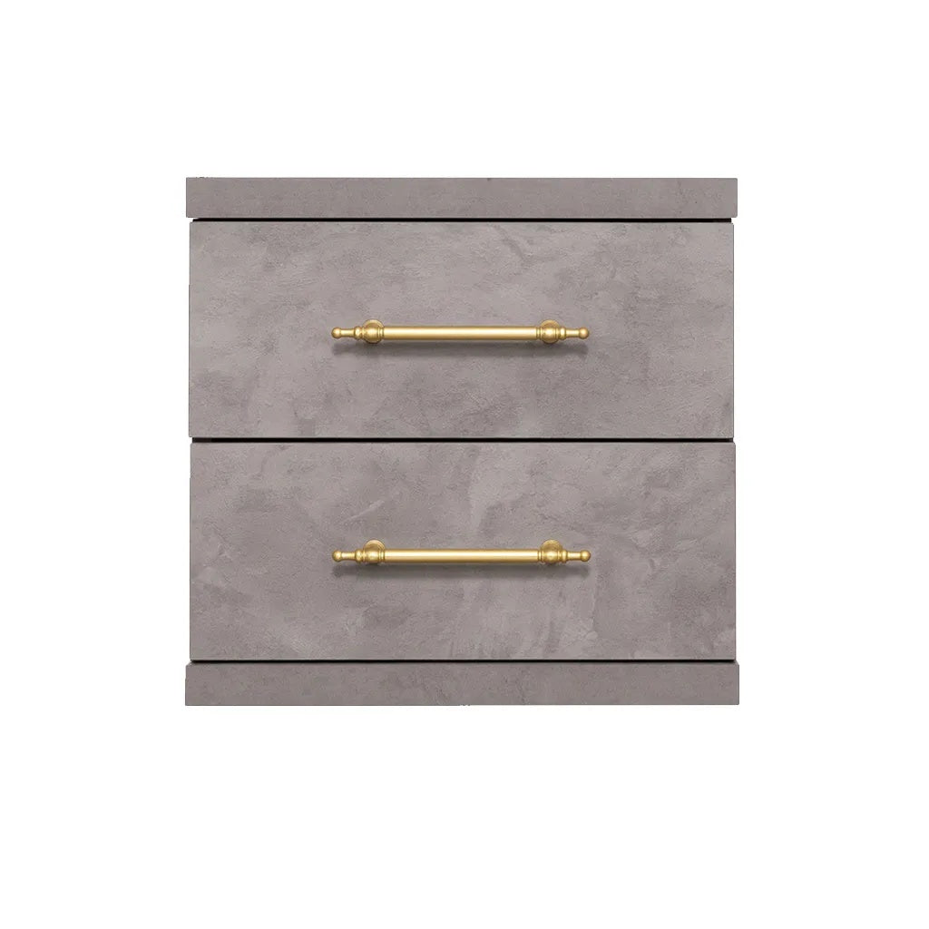 Mueble ST 20 Color 128 2 Unidad de almacenamiento de 2 cajones con detalles dorados