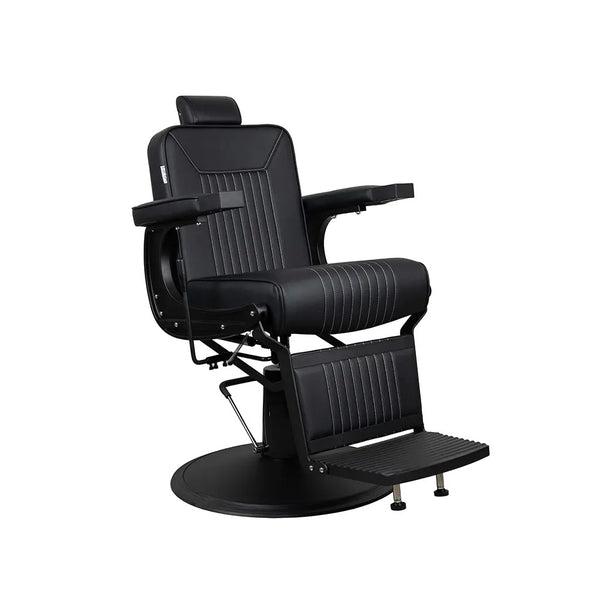 Friseurstuhl FR 58006 LI Schwarz Matt Bologna Schwarz (004)