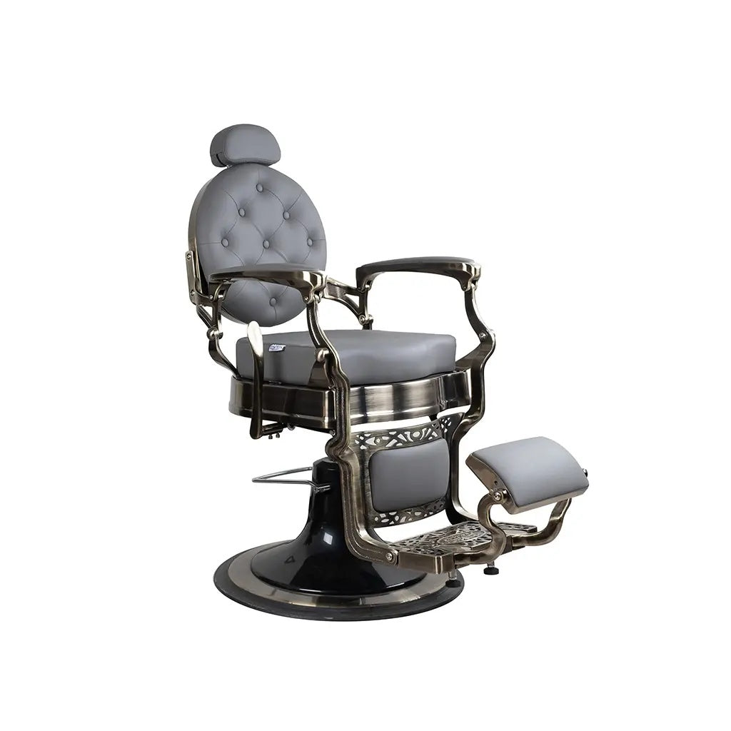 Barber Chair FR 58014 HC Bronze Chrome Winnipeg Grey (034)
