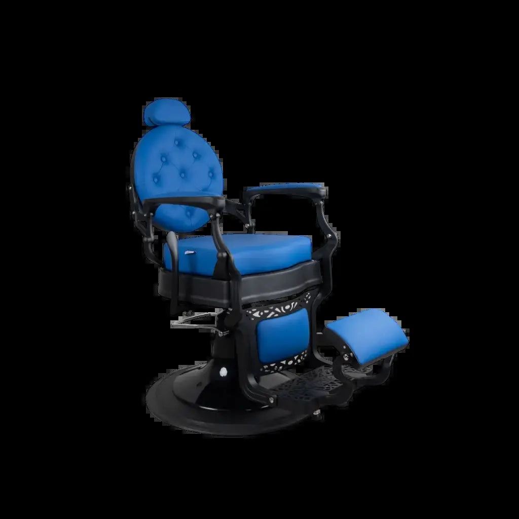 Kappersstoel FR 58019 A3 Zwart Mat Dubai Blauw (028)