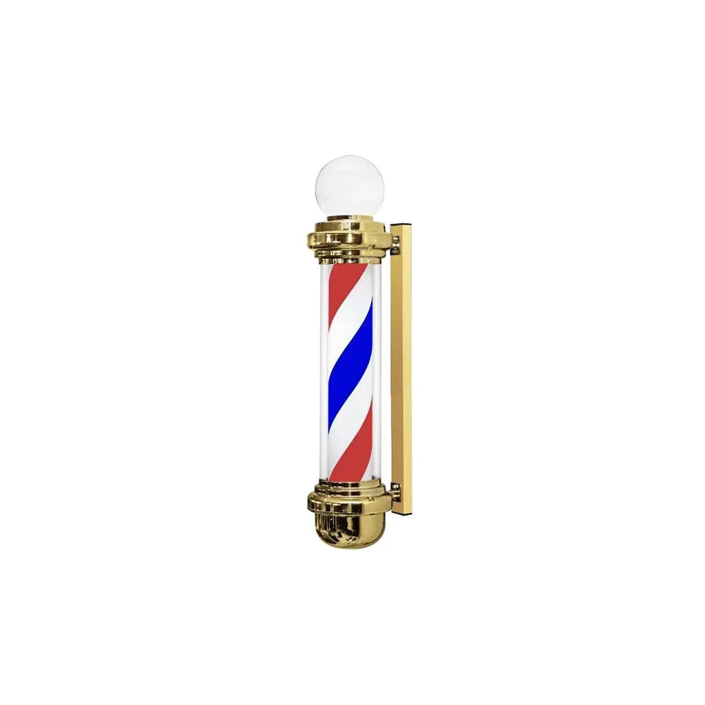 DITA Barber Pole Gold BP 09 170cm LED Rotating Classic Barbershop Sign