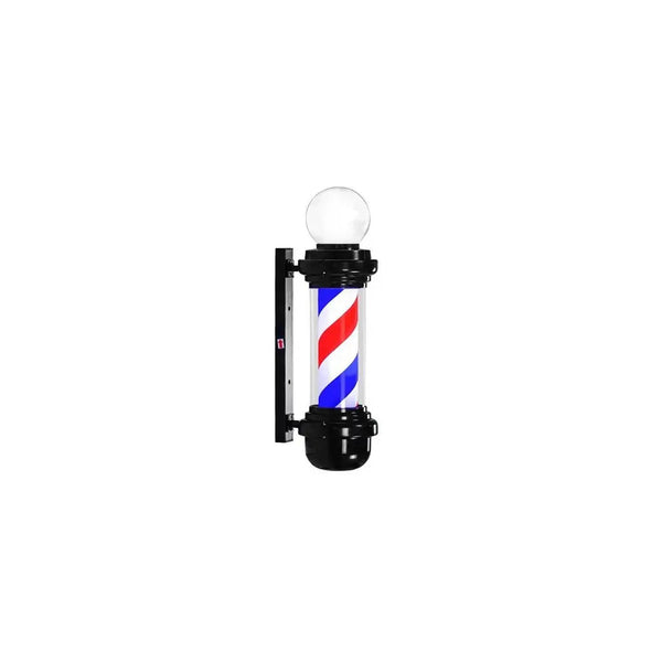 DITA Barber Pole Black BP 02 98cm LED Rotating Classic Barbershop Sign