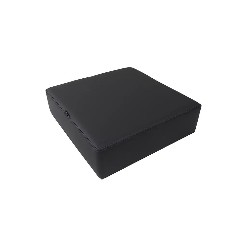 Square Booster Seat Black 004 Leather