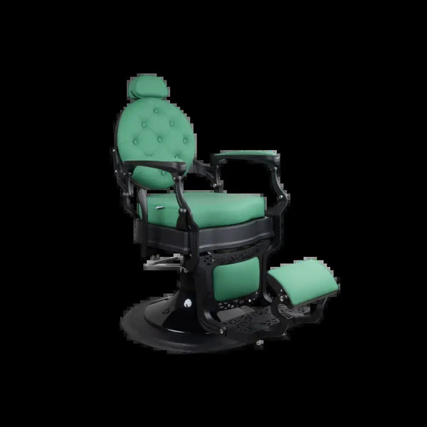 Fauteuil de coiffeur FR 58019 A3 Noir mat Vert Dubaï (029)