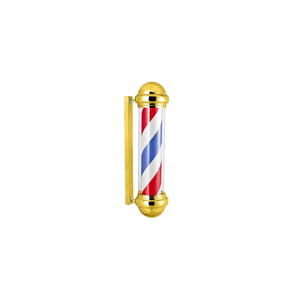 DITA Barber Pole Gold BP 04 98.5cm LED Rotating Classic Barbershop Sign