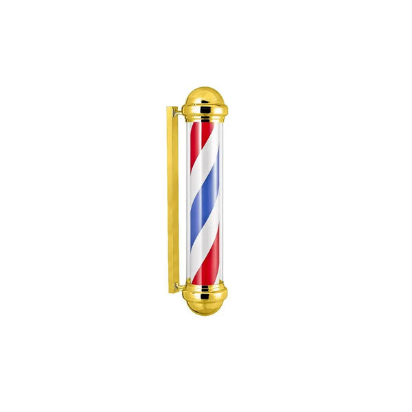DITA Barber Pole Gold BP 06 - 158.5cm LED Rotating Classic Barbershop Sign