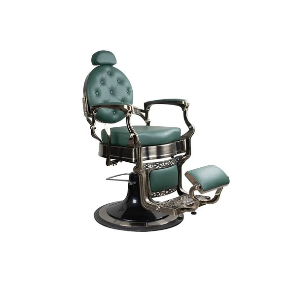 Barber Chair FR 58014 HC Bronze Chrome Winnipeg Green (026)