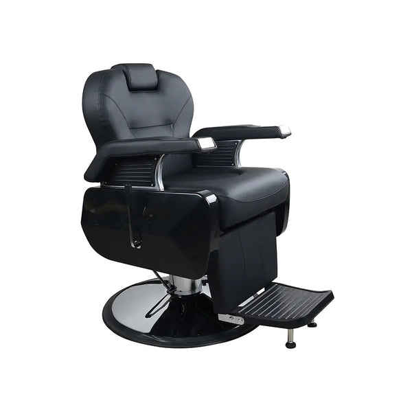 Friseurstuhl FR 58041B B2 Schwarzes Gestell Milan Schwarz (004)
