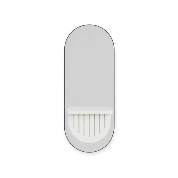 DITA Salon Mirror MR 01 White with Power Sockets & Dryer Holder