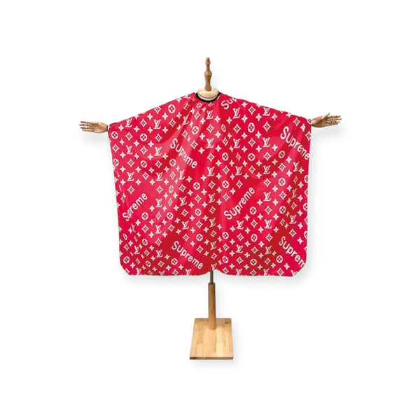 DITA Barber Cape - Red Pattern Cutting Cape