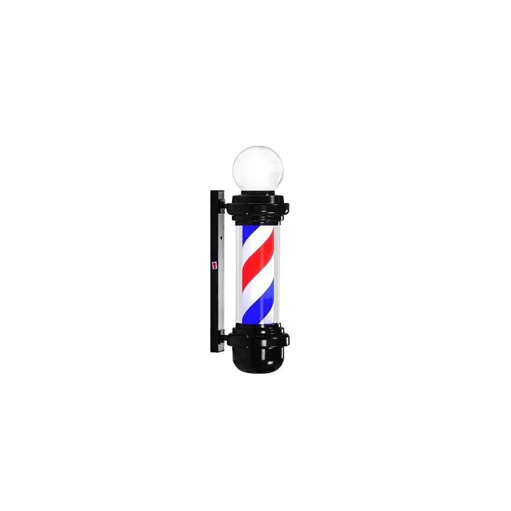 DITA Kapperspaal Zwart BP 07 98cm LED Draaiend Klassiek Kappersbord