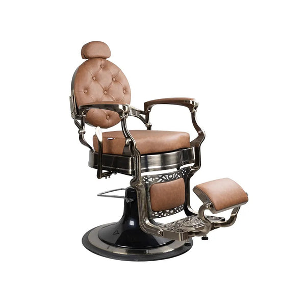 Barber Chair FR 58014 HC Bronze Chrome Winnipeg Tan (035)