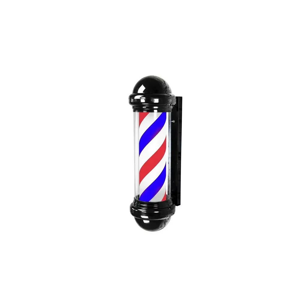 DITA Barber Pole Black BP 04 98.5cm LED Rotating Classic Barbershop Sign