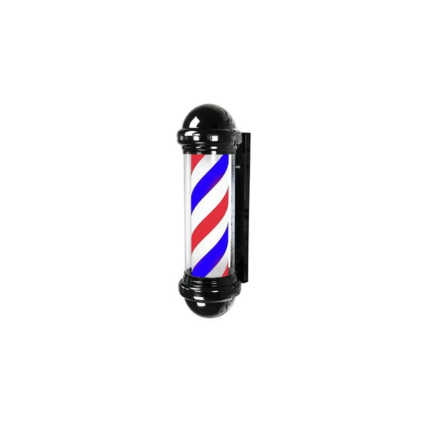 DITA Barber Pole Black BP 04 98.5cm LED Rotating Classic Barbershop Sign
