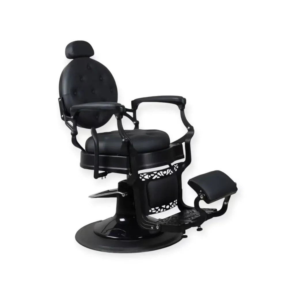 Barber Chair FR 58019 A3 Black Matte Dubai Pro Black (004)