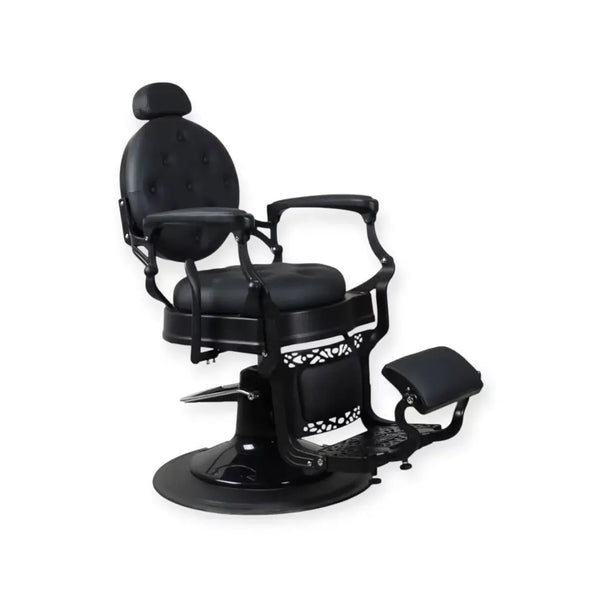Fauteuil de coiffeur FR 58019 A3 Noir mat Dubai Pro Black (004)