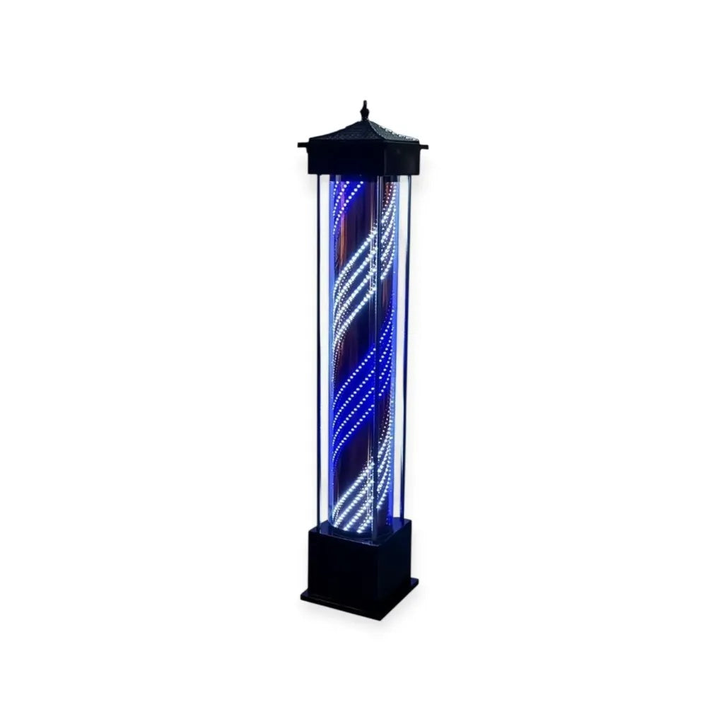 DITA Professionele LED Barber Pole BP 01 - Zwart 180 cm