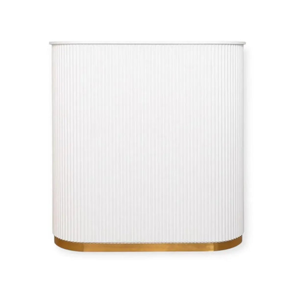 0273 Reception Desk RD 01 WH White 120cm