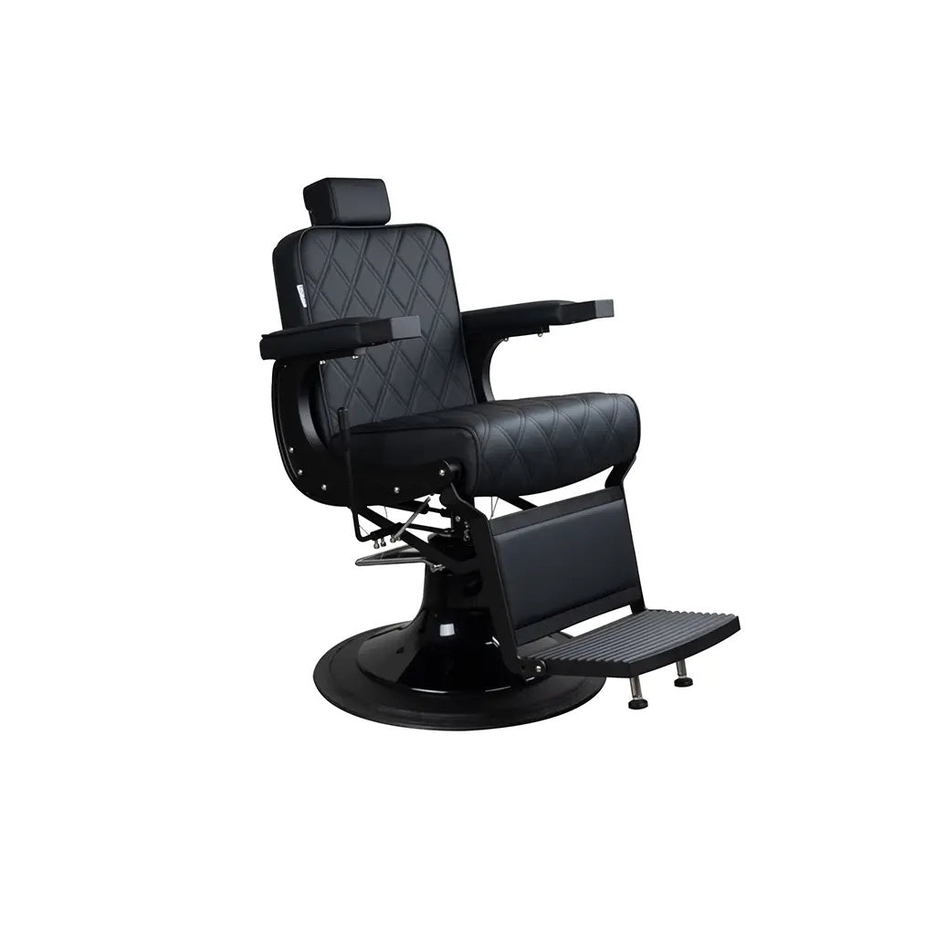 Friseurstuhl FR 58001 A3 Komplett in Schwarz Chile Black (004)