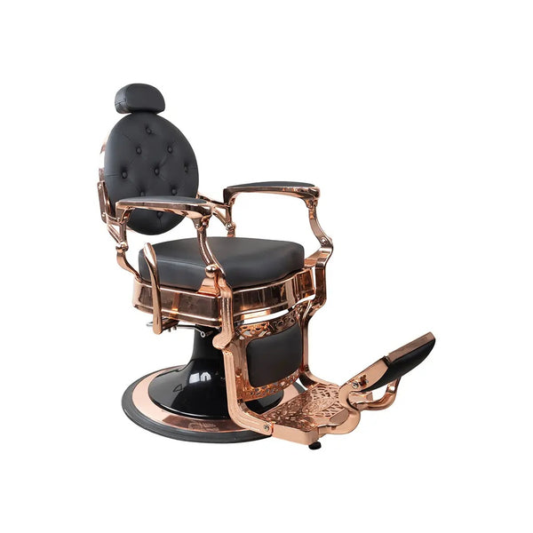 Fauteuil de coiffeur FR 58014 HC Structure Or Rose Utrecht Noir (004)