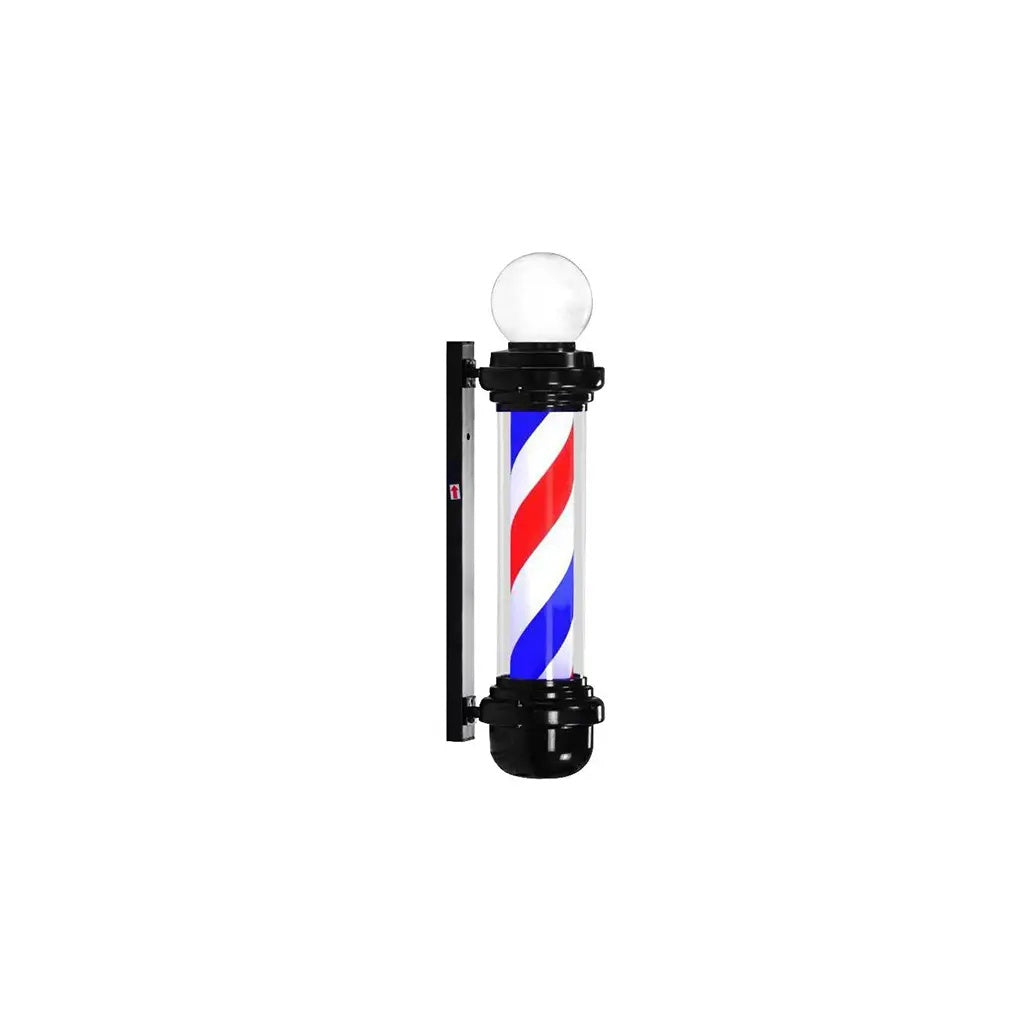 DITA Barber Pole Black BP 08 140cm LED Rotating Classic Barbershop Sign