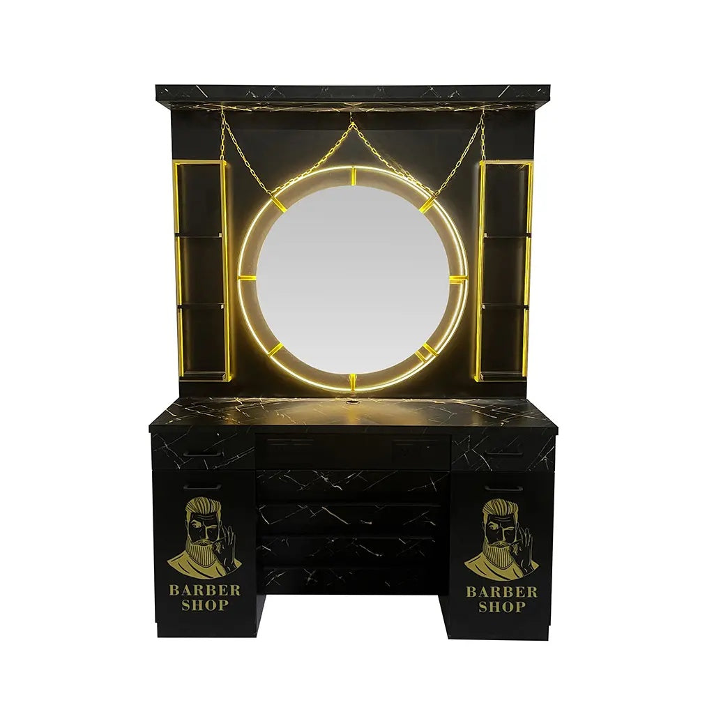 Mirror Station MS 11 Zwart & Goud