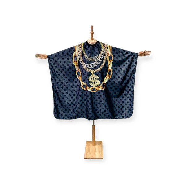 DITA Barber Cape Gold Chain Money Style Cutting Cape
