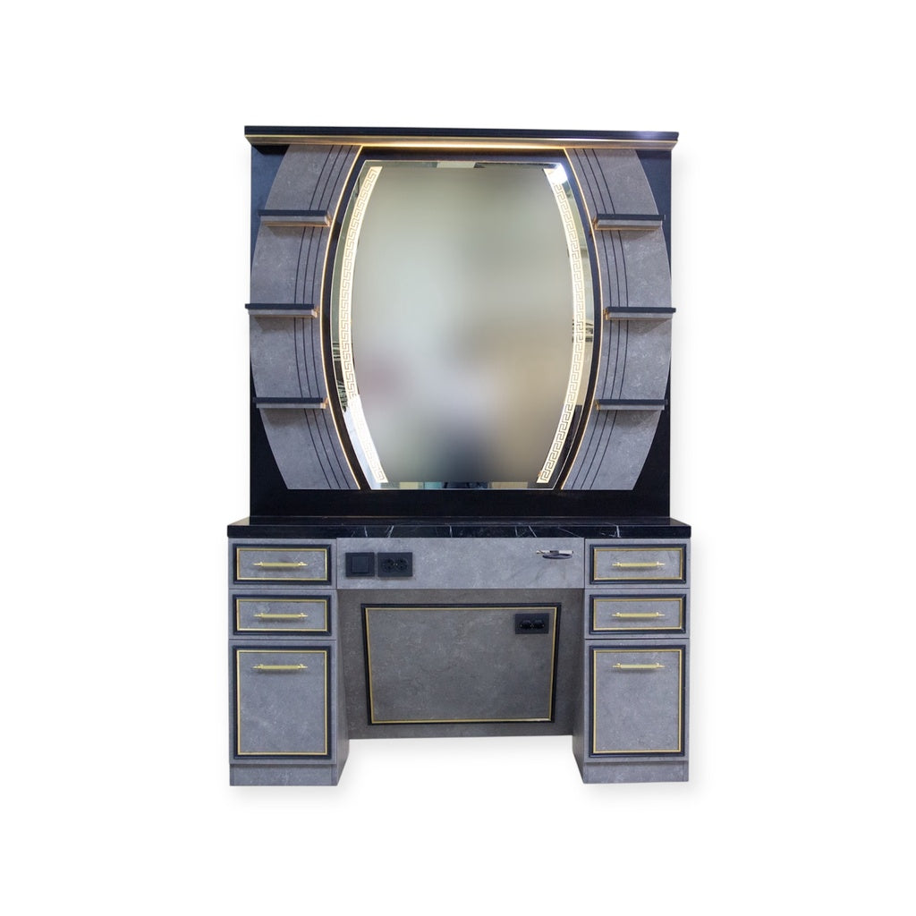 0175 Mirror Station Versace White TR