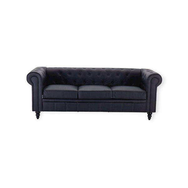 Chesterfield Sofa 0379 3 EA007 Black