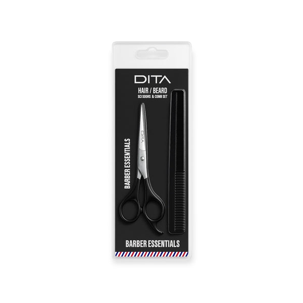 Dita Hair & Beard Scissor & Comb Set