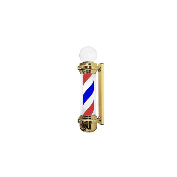 DITA Barber Pole Gold BP 08 140cm LED Rotating Barbershop Sign