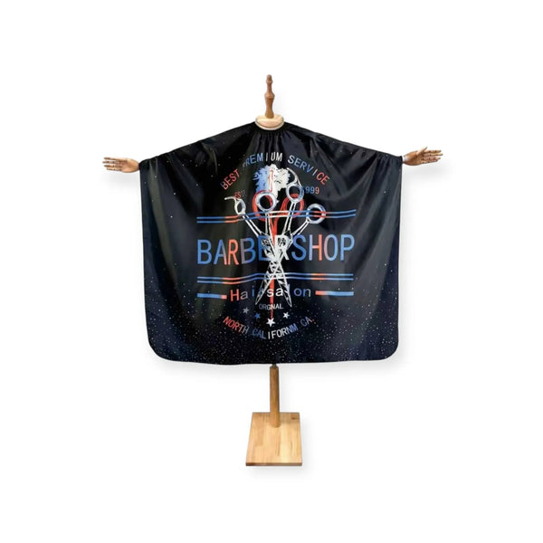 DITA Barber Cape Super Black Premium Barbershop Cape